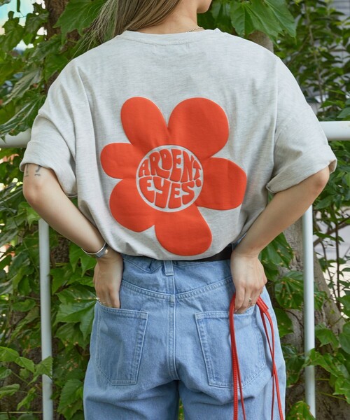 「PUBLUX」 半袖Tシャツ フリ- ブラック レディース_画像8