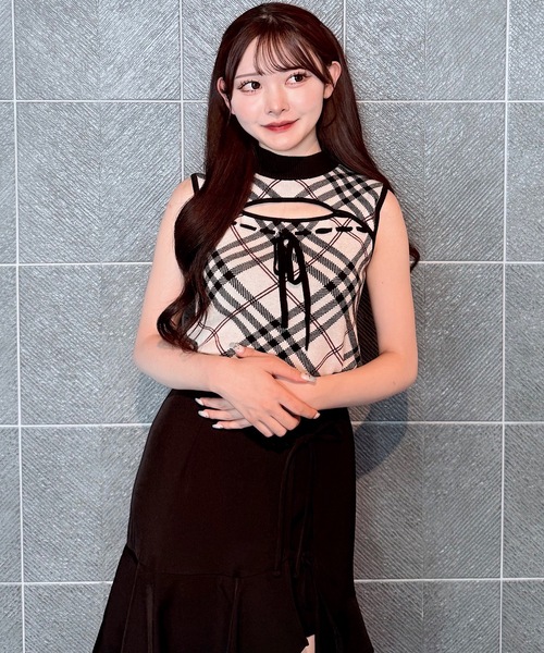 「NOMAE」 ノースリーブニット FREE グレー系その他 レディース_画像4