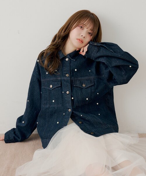 パールデニムジャケットのおすすめ人気商品一覧 通販 - Yahoo!ショッピング