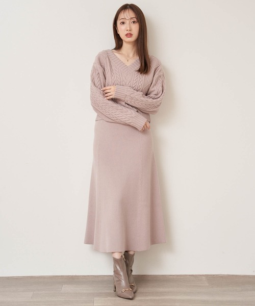 「NOELA」 コンビワンピース M ブラウン レディース_画像3