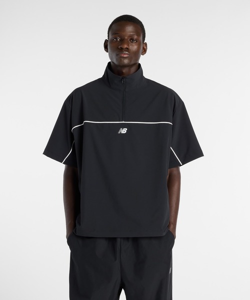 new balance ショートスリーブウェア 黒 New Balance（ニューバランス） tシャツ ウーブンショートスリーブ