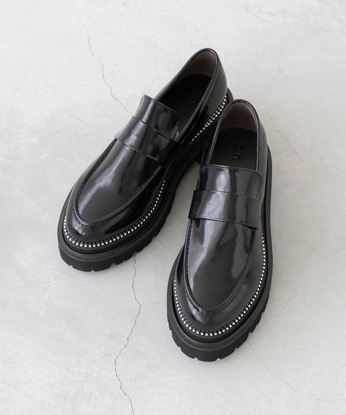 「menue」 シューズ 23.5cm ブラック レディース_画像2