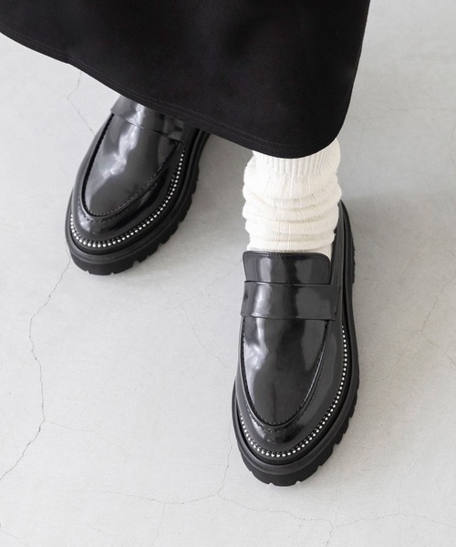 「menue」 シューズ 23.5cm ブラック レディース_画像8