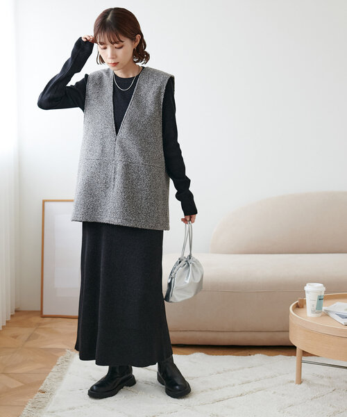 「DISCOAT」 セットアップ FREE ネイビー レディースの画像3