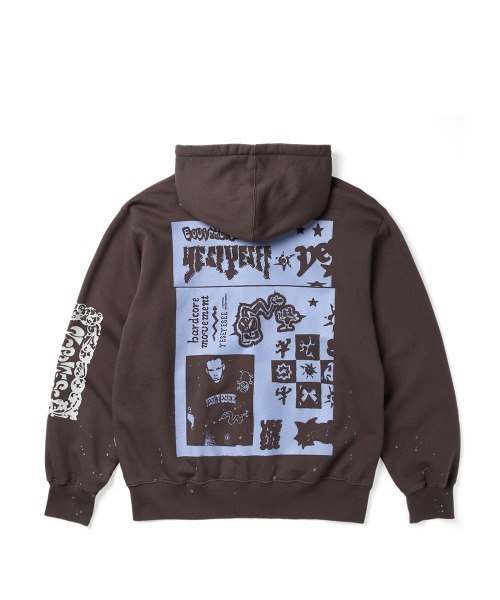 YESEYESEE（イエスアイシー） パーカー Scanned Zip-up Hoodie メンズ