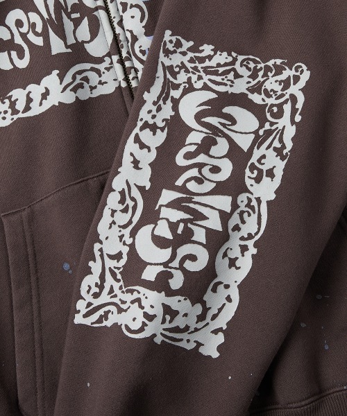 YESEYESEE（イエスアイシー） パーカー Scanned Zip-up Hoodie メンズ