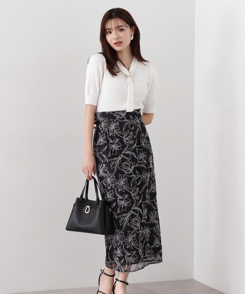 「PROPORTION BODY DRESSING」 タイトスカート MEDIUM ブラック レディースの画像