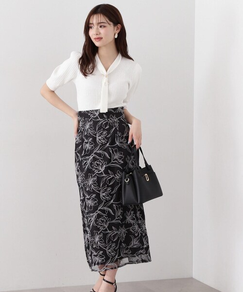 「PROPORTION BODY DRESSING」 タイトスカート MEDIUM ブラック レディースの画像