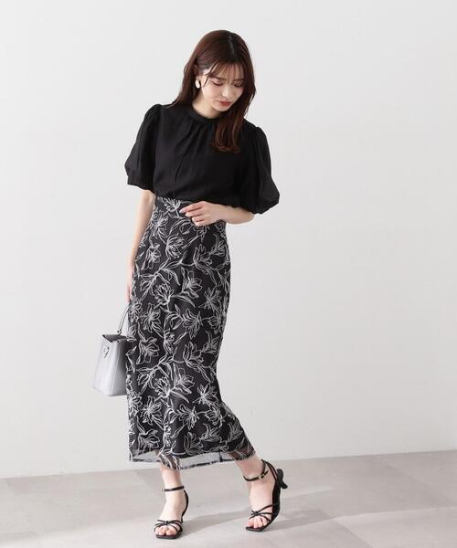 「PROPORTION BODY DRESSING」 タイトスカート MEDIUM ブラック レディースの画像