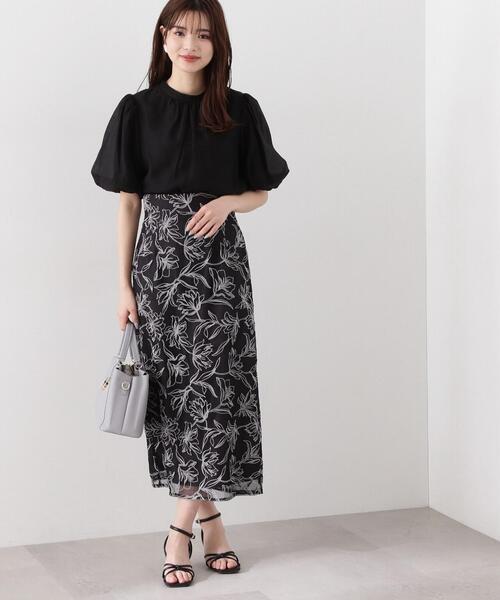 「PROPORTION BODY DRESSING」 タイトスカート MEDIUM ブラック レディースの画像