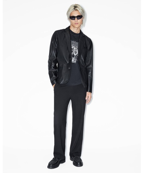 「ALLSAINTS」 スラックス 30 ブラック メンズの画像
