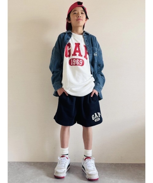 試着のみ/新品 ★ MARK&LONA ショーツ キャップ ハーフパンツ 正規品 GAP（ギャップ） ハーフパンツ パンツ フレンチテリー GAPロゴ