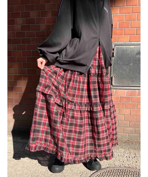 「WC」 フレアスカート FREE ネイビー レディース_画像3