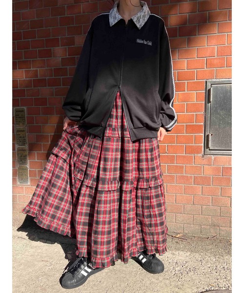 「WC」 フレアスカート FREE ネイビー レディース_画像4