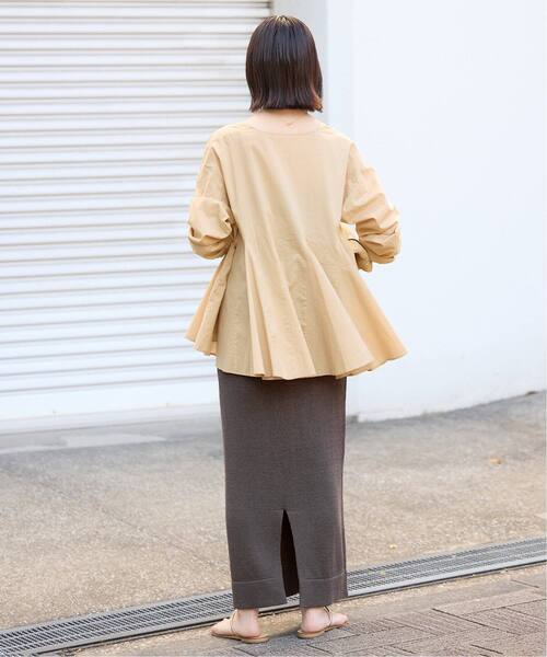 スカート 「追加」テープヤーンニットスカートの画像