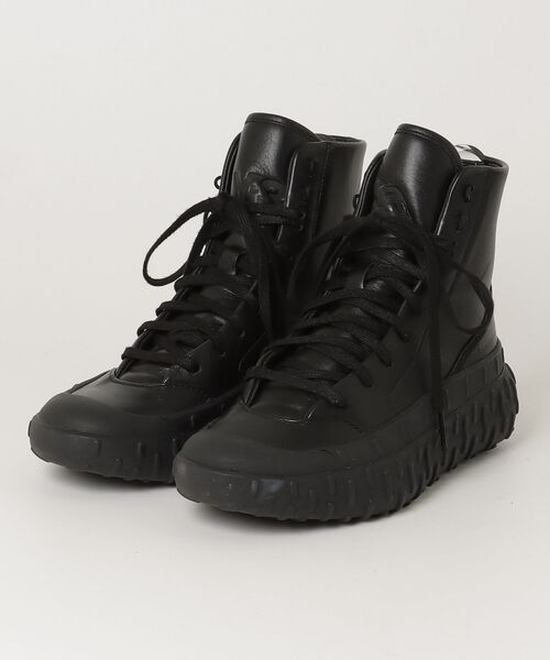 Y-3 「Y-3」 ハイカットスニーカー 22.5cm ブラック レディース 