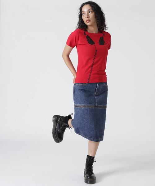 スカート VAQUERA×MOUSSY/ヴァケラ×マウジー/VQ DENIM SKIRTの画像