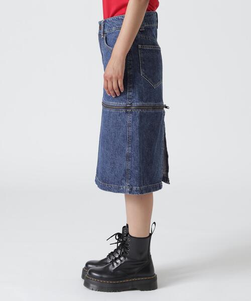スカート VAQUERA×MOUSSY/ヴァケラ×マウジー/VQ DENIM SKIRTの画像