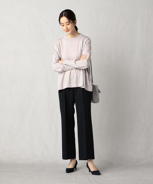 「Comme ca Mature」 パンツ LARGE ネイビー レディース_画像6