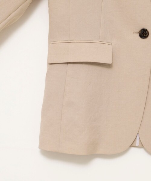 【極美品】ノーリーズ NOLLEY'S・ジャケット・ストレッチ・ベージュ・XL NOLLEY'S（ノーリーズ） ジャケット ノーカラージャケット