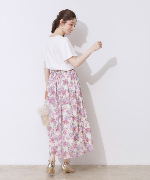 「couture brooch」 半袖Tシャツ 40 チャコールグレー レディース_画像4