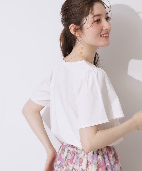 「couture brooch」 半袖Tシャツ 40 チャコールグレー レディース_画像7