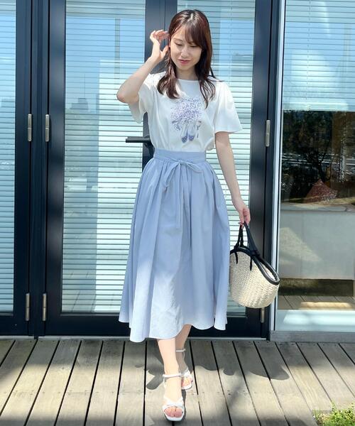 「couture brooch」 半袖Tシャツ 40 チャコールグレー レディース_画像8