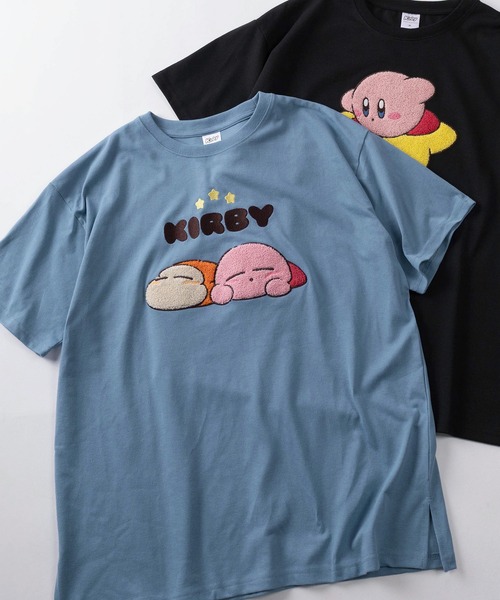 tシャツ 半袖 「71」星のカービィ ワドルディ サガラ刺繍 ワイド