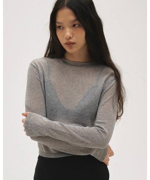 TODAYFUL グレー ニット TODAYFUL ニット セーター Compact Sheer Knit レディース : ZOZOTOWN