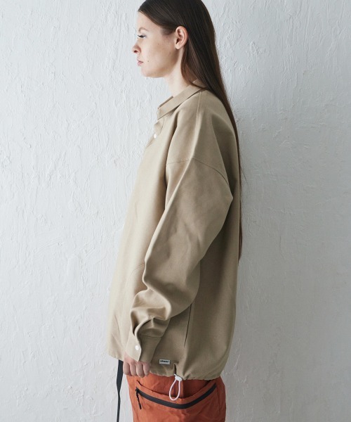 「rehacer」 長袖ポロシャツ X-LARGE ベージュ メンズ_画像2
