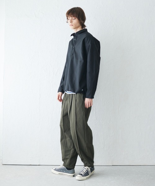 「rehacer」 長袖ポロシャツ X-LARGE ベージュ メンズ_画像7