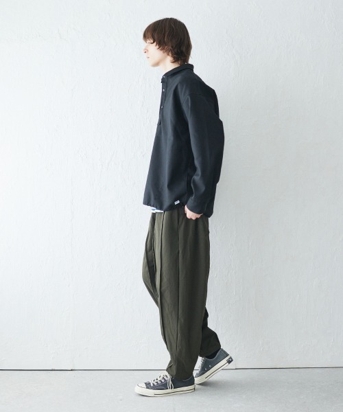 「rehacer」 長袖ポロシャツ X-LARGE ベージュ メンズ_画像8