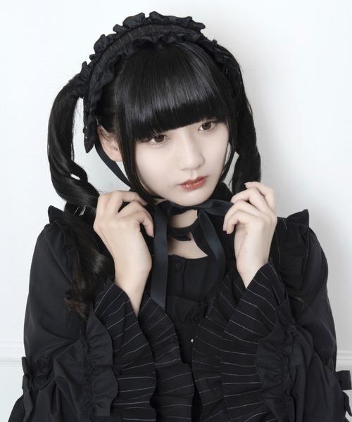 mine by LAFARY スタッズリボンフリルヘッドドレス : ZOZOTOWN Yahoo