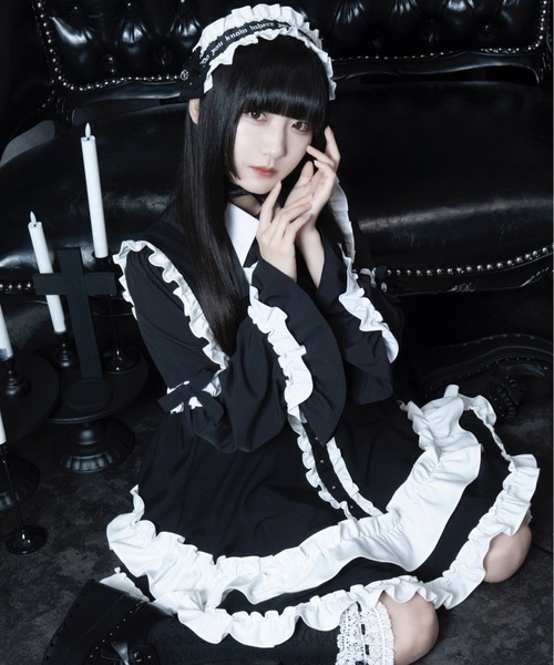 mine by LAFARY スタッズリボンフリルヘッドドレス : ZOZOTOWN Yahoo