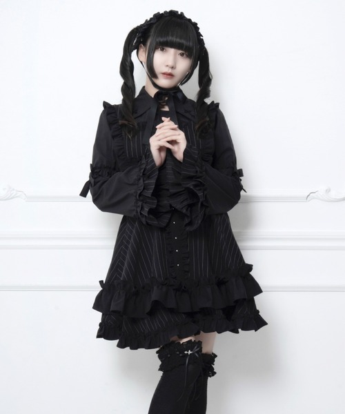 mine by LAFARY スタッズリボンフリルヘッドドレス : ZOZOTOWN Yahoo