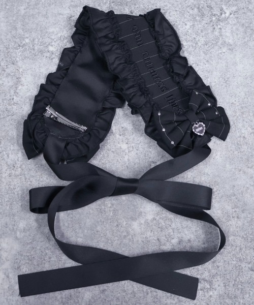 mine by LAFARY スタッズリボンフリルヘッドドレス : ZOZOTOWN Yahoo