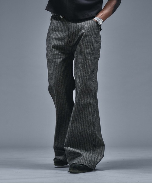 ANDER HUNK ジーンズ Stripe Wide Flare Denim / ストライプワイド 