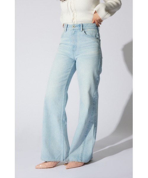 「rienda」 デニムパンツ SMALL ライトブルー レディース_画像5