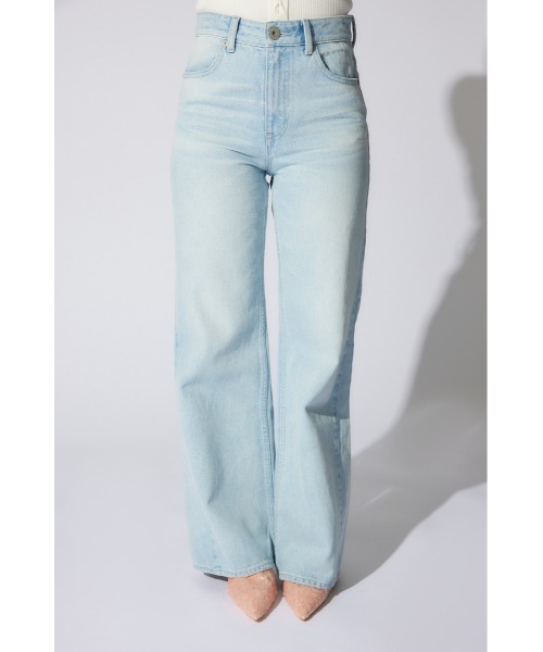 「rienda」 デニムパンツ SMALL ライトブルー レディース_画像6