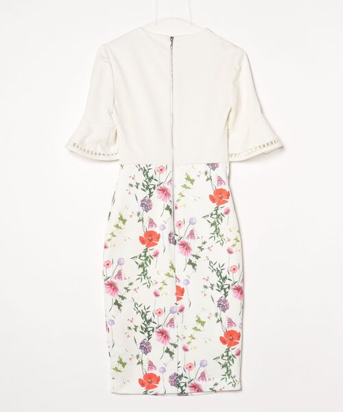 「Ted Baker」 半袖ワンピース 0 ホワイト レディース_画像2