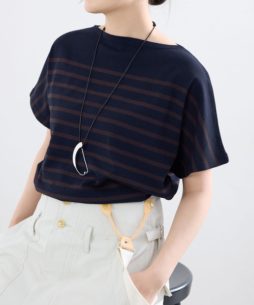 IENA（イエナ） ニット セーター リラックスボーダープルオーバー