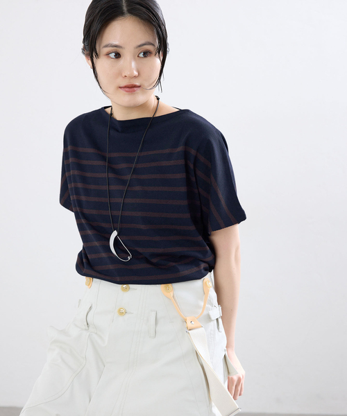 IENA（イエナ） ニット セーター リラックスボーダープルオーバー