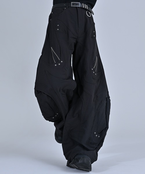 「ADRER」 パンツ X-SMALL ブラック メンズ_画像5