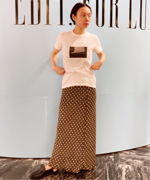 EDIT. FOR LULU（エディットフォールル） ロングスカート 38 レッド