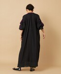 「Freada」 長袖ワンピース フリ- ブラ...の詳細画像2