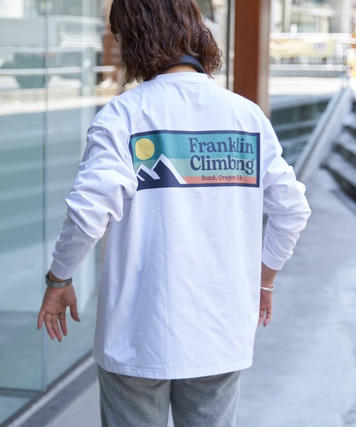 「Franklin Climbing」 長袖Tシャツ LARGE ブルー メンズ_画像3