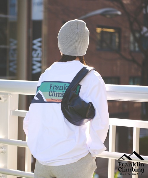 「Franklin Climbing」 長袖Tシャツ LARGE ブルー メンズ_画像6