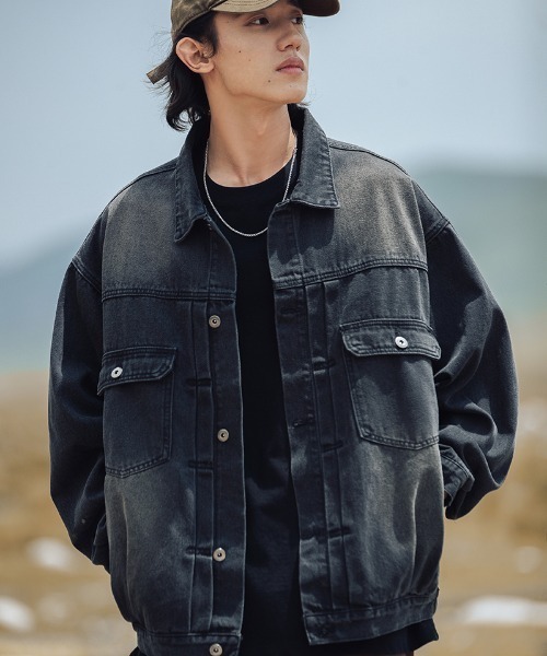 「aimoha」 デニムジャケット X-LARGE ブルー レディース_画像8