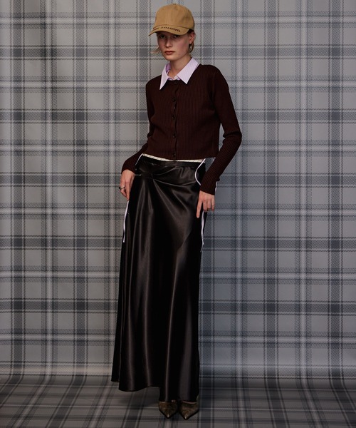 メゾンスペシャル　スカート MAISON SPECIAL（メゾンスペシャル） スカート Satin Skirt/サテン
