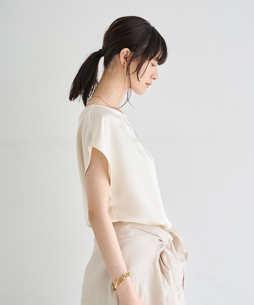meilmada 半袖ブラウス FREE アイボリー レディース : ZOZOTOWN Yahoo